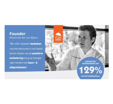 Fijnproevers lanceert crowdfundingcampagne om veilige, eiwitverrijkte voeding bij slikproblemen breder beschikbaar te maken.