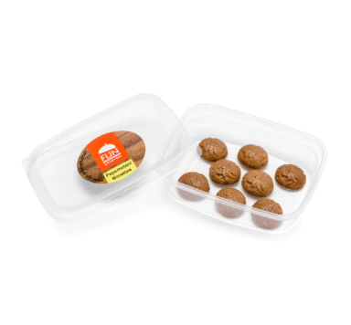 Snacks pepernoten voor slikproblemen eiwitverrijkt van fijnproevers productfoto