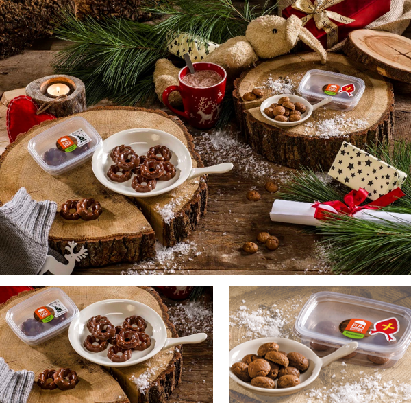 Pepernoten en chocolade kransjes voor mensen met kauw- en slikproblemen voor de feestdagen.
